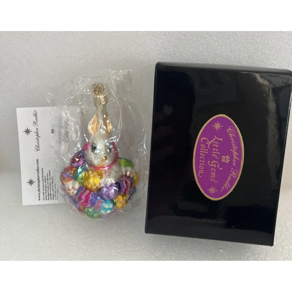 Christopher Radko 1996 Hoppy Easter Gem Easter Ornament Vintage NEW SEALED‎